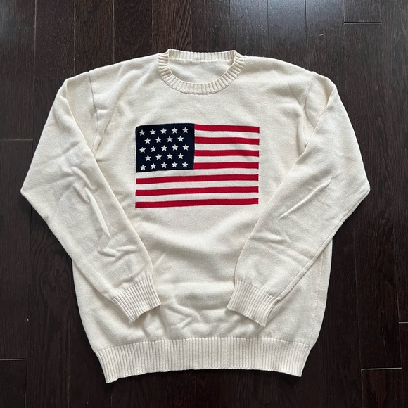 Brandy Melville Sweaters - BRANDY MELVILLE FLAG SWEATER